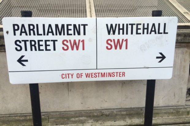 Parliament Street Whitehall sign